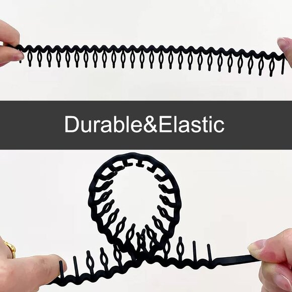 10 pcs Slim Plastic Non Slip Headbands with Teeth for Women Men Girls - Picture 3 of 6